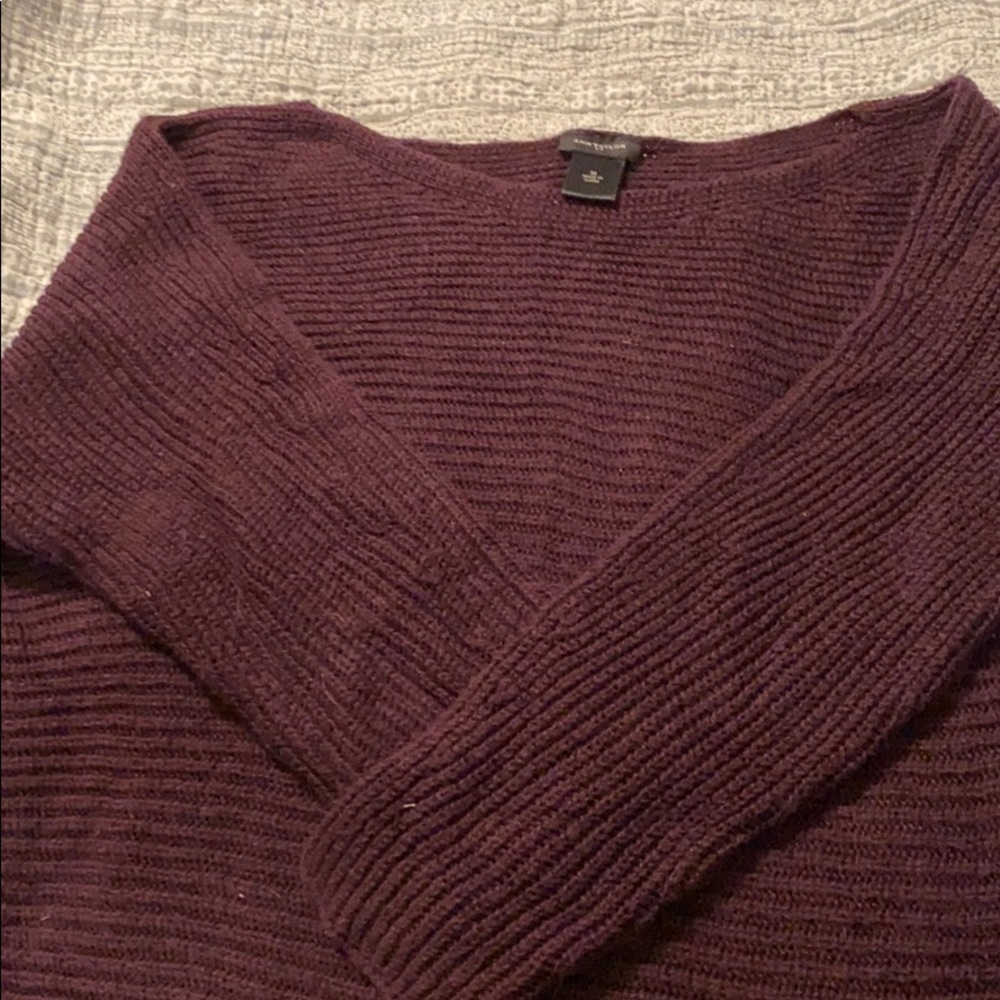 Boat neck sweater
